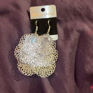 Silver dangle earrings